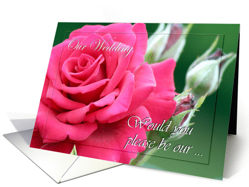 Invitation ~ Wedding / Bridal Attendants / Be Our ~ Pink... (850688)