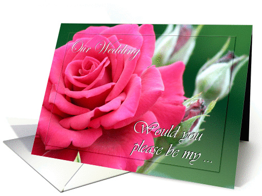 Invitation ~ Wedding / Bridal Attendants / Be My ~ Pink... (850690)