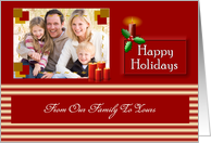 Happy Holidays ~ Photo Card ~ Add Your Photo / Text card