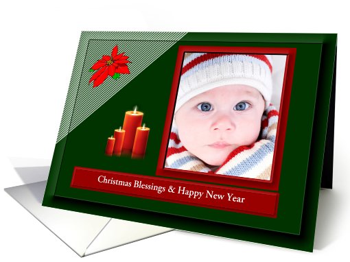 Merry Christmas ~ Add Your Photo & Text card (866277)