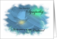 Our Heartfelt Sympathy - Loss Of Husband - Dove in Pastels card