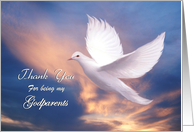 Thank You ~ Being Godparents - Dove card