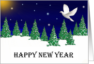Happy New Year - General - Peace Dove card