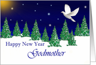 Godmother - Happy New Year - Peace Dove card