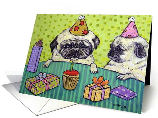Pug's Birthday card (260430)