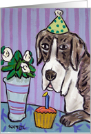 Great Dane Birthday card