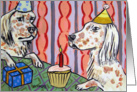 English Setter Birthday Party card