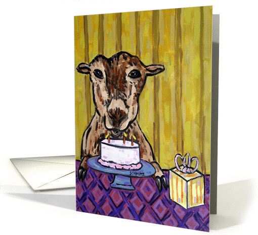 Goat Birthday card (274346)