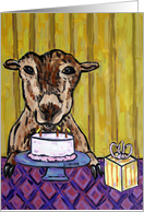 Goat Birthday card