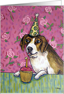 beagle Birthday card