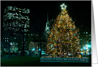 Blank Inside - Christmas Tree in Boston Common card