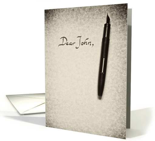 Dear John card (289156)