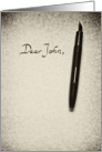 Dear John card