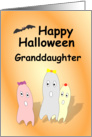 Halloween Girl Ghosts on Orange Background card