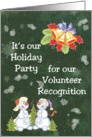 Volunteer Recognition Invitation Christmas Holiday Party card