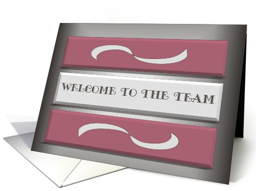 Welcome to the Team card (452596)