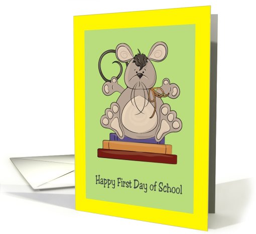 First Day of School Mouse card (656493)