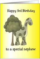 Third Birthday Nephew card