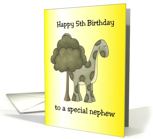 Fifth Birthday Nephew card (674001)