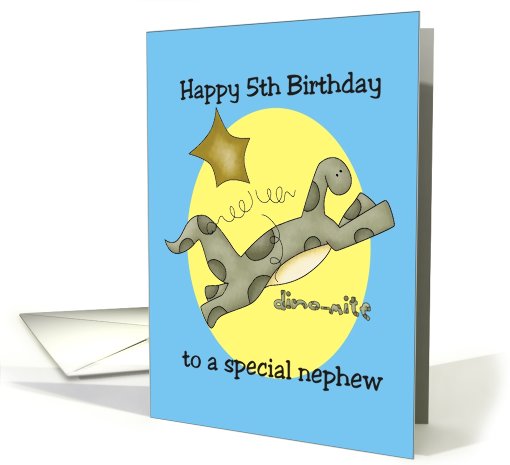 Fifth Birthday Nephew card (674003)