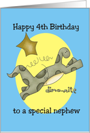 Fourth Birthday Nephew card