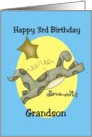 Third Birthday Grandson card