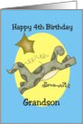 Fourth Birthday Grandson card