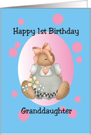 First Birthday Granddaughter card