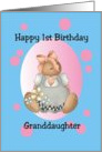 First Birthday Granddaughter card