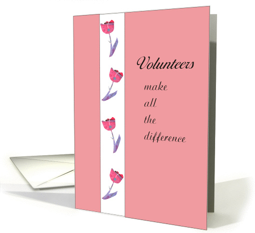 Volunteer Appreciation Thank You card (848321)