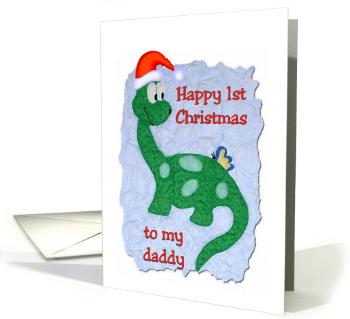 Happy 1st Christmas Daddy Dinosaur card (885226)