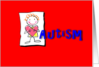 Autism Blank Card Note Card Card