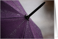 Purple Umbrella Collections Blank Card