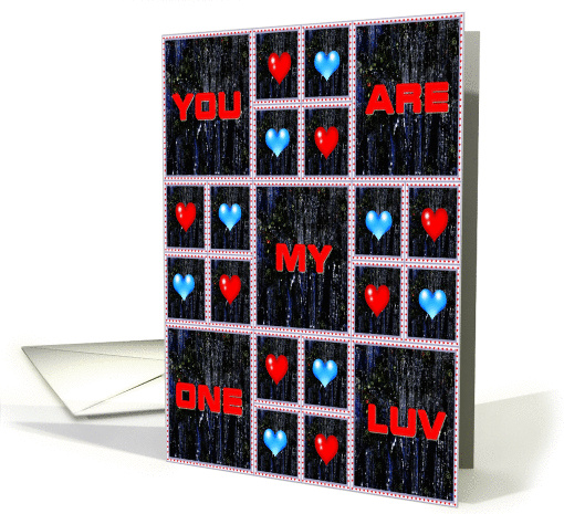 You Are My One Luv Valentine's Day Holiday card (898201)
