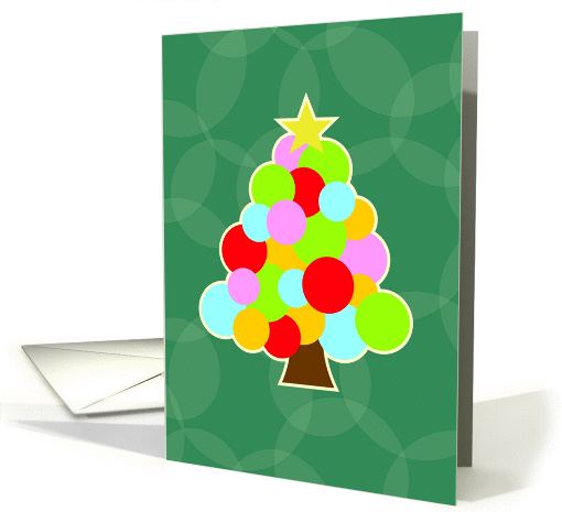 Circle Christmas Tree card (274604)