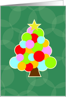 Circle Christmas Tree card