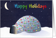Happy Holidays Igloo card