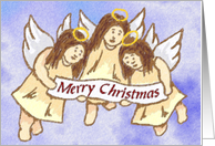 Merry Christmas Angels card