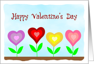 Valentine Flowers card