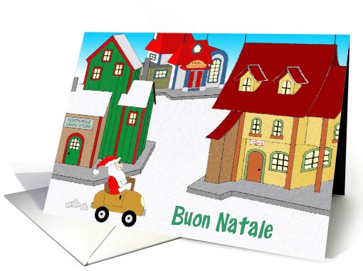 Downtown Santa - italian card (514099)