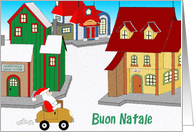 Downtown Santa - italian card