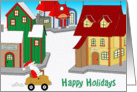 Downtown Santa card