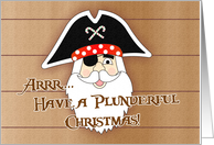 Pirate Santa card