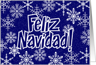 Snowflakes - spanish card