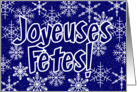 Snowflakes - french card