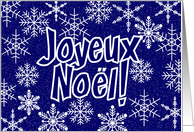Snowflakes - french2 card