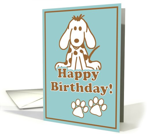 Dog Lover Birthday card (625962)