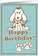 Dog Lover Birthday card