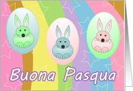 Easter Bunnies - italian card