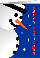 Happy Holidays Snowman card